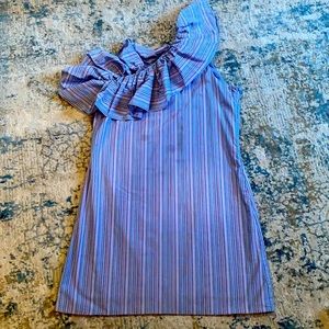 one shoulder asymmetrical dress Sz M